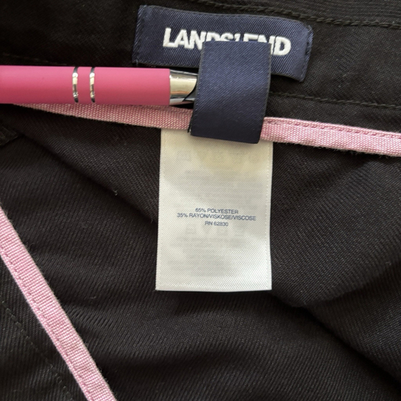 Lands' End Black A Line Skirt Women's Size 8 - Picture 10 of 13